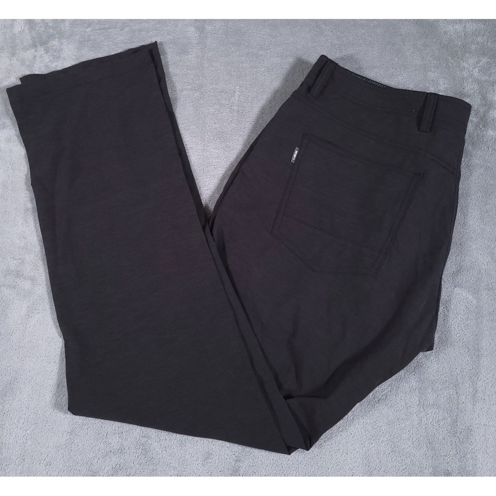 Linksoul Pants Men 36L Long Golf Black Performance Stretch Slacks Golf Work